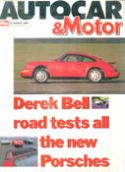 Click here to view Autocar Magazine, 25th January 1989