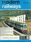 Front cover of Modern Railways Magazine, September 1968 Issue