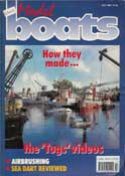 Front cover of Model Boats Magazine, July 1990 Issue